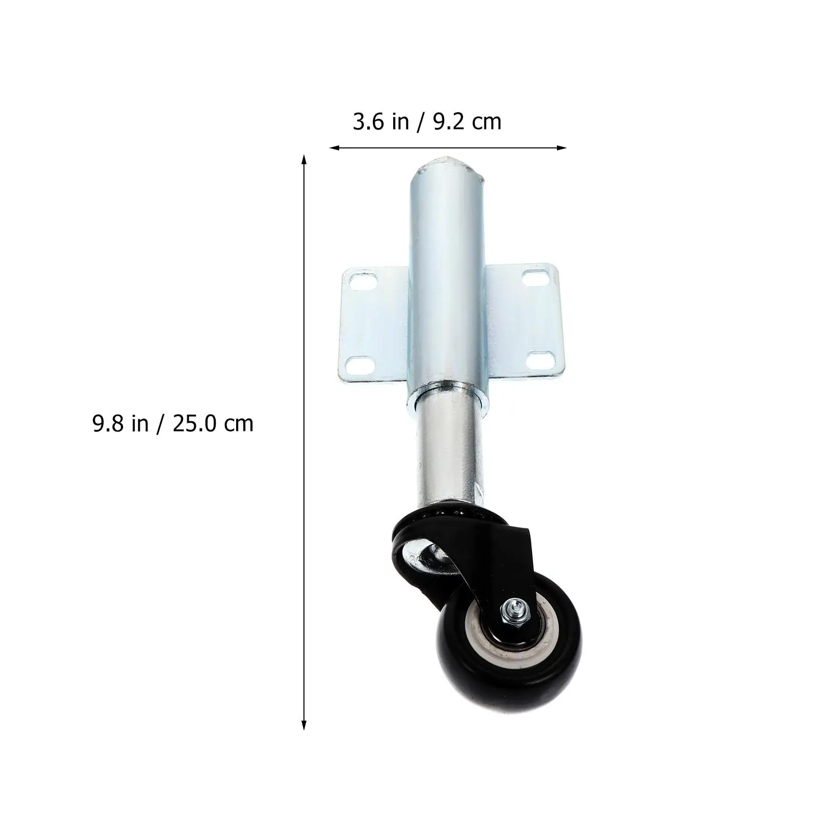 2 Inch PU Spring Loaded Gate Door Wheel Heavy Duty Swivel Caster Suitable for Residential Farm Factory Commercial Use Iron