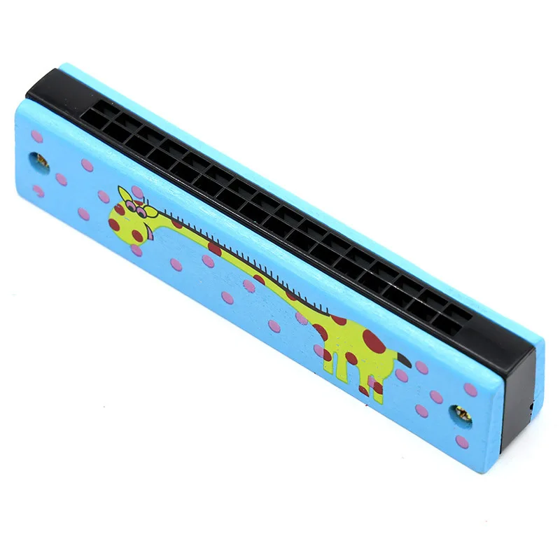 16 Holes Cute Harmonica Musical Instrument Montessori Educational Toys Cartoon Pattern Kids Wind Instrument Children Gift Kids