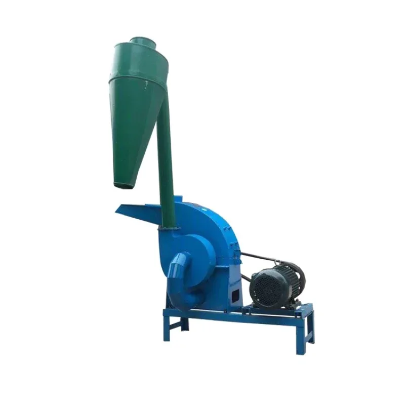 

Factory manufacture automatic small wood crusher grain straw hammer machine