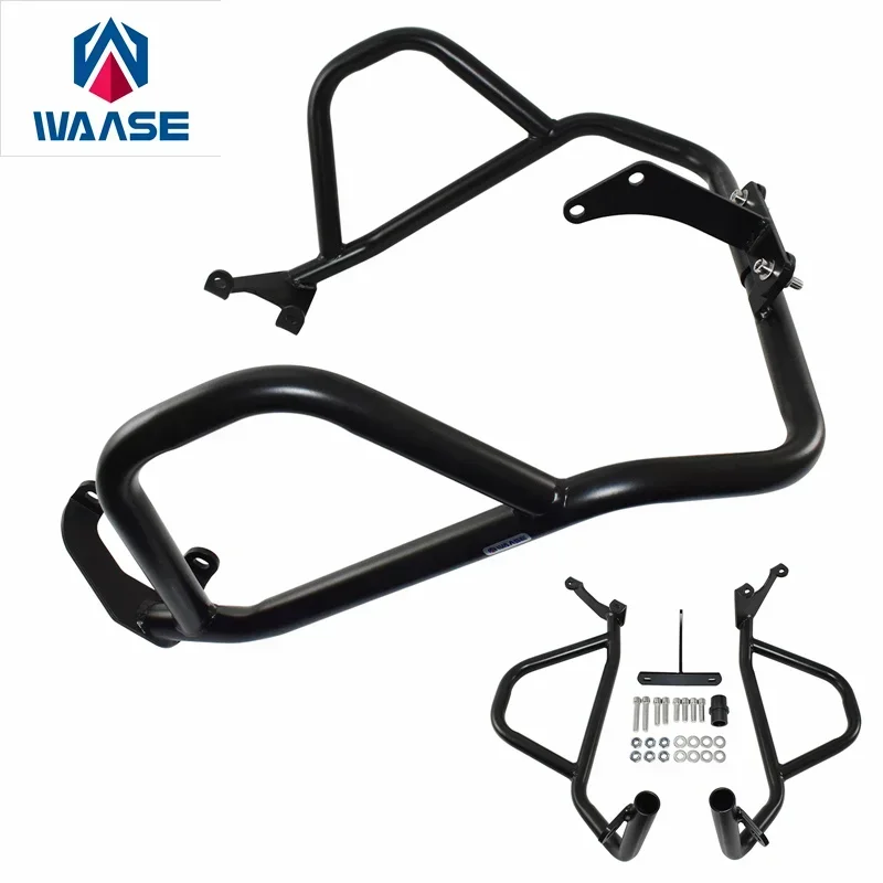 

WAASE Engine Bumper Guard Frash Stunt Cage Crash Bar Fairing Frame Protector For Kawasaki Versys 650 KLE650 2022 2023