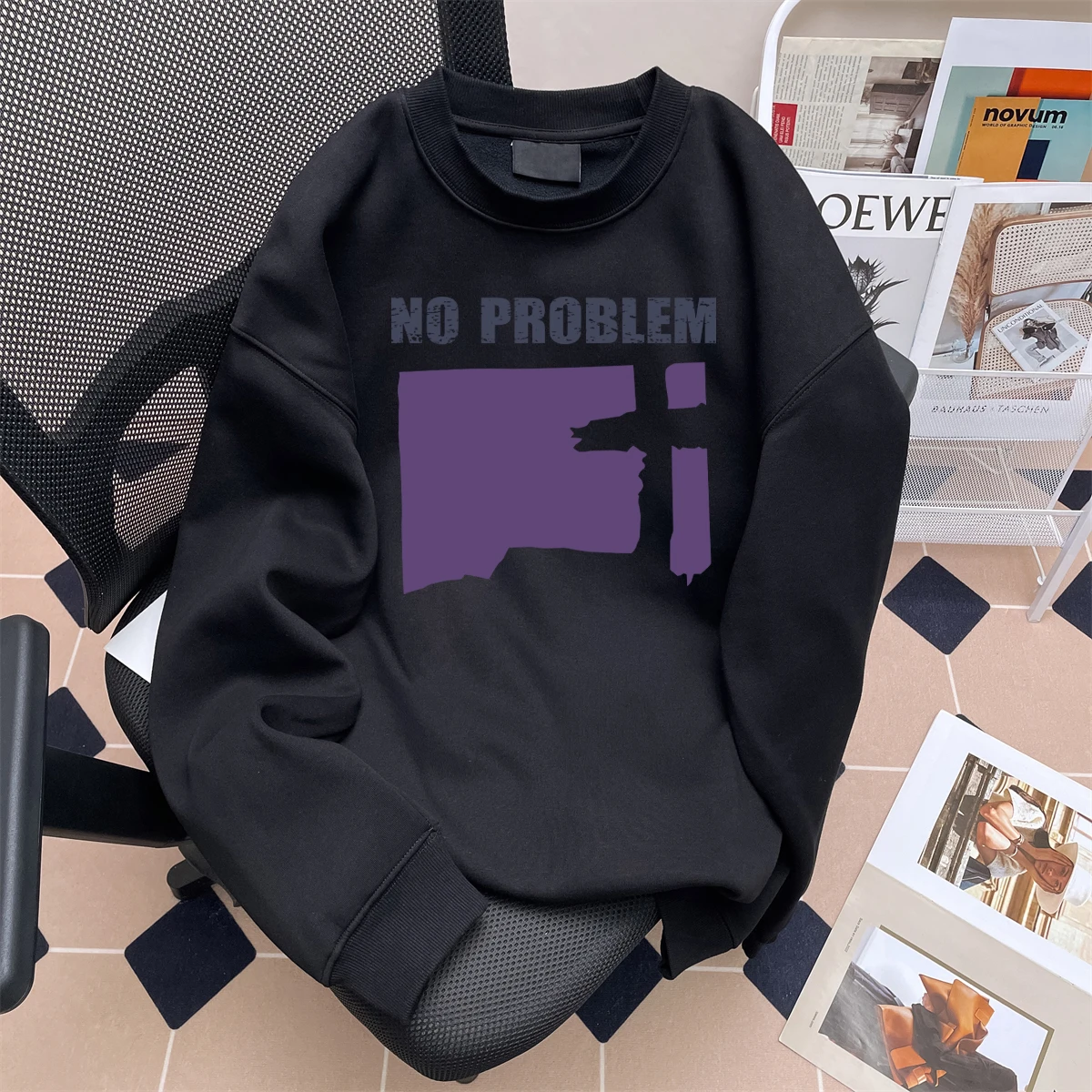 

Retro Letter Heavyweight Hoodie ex Spring Autumn Loose Harajuku Sle Couple Casual Versatile American Sle Top