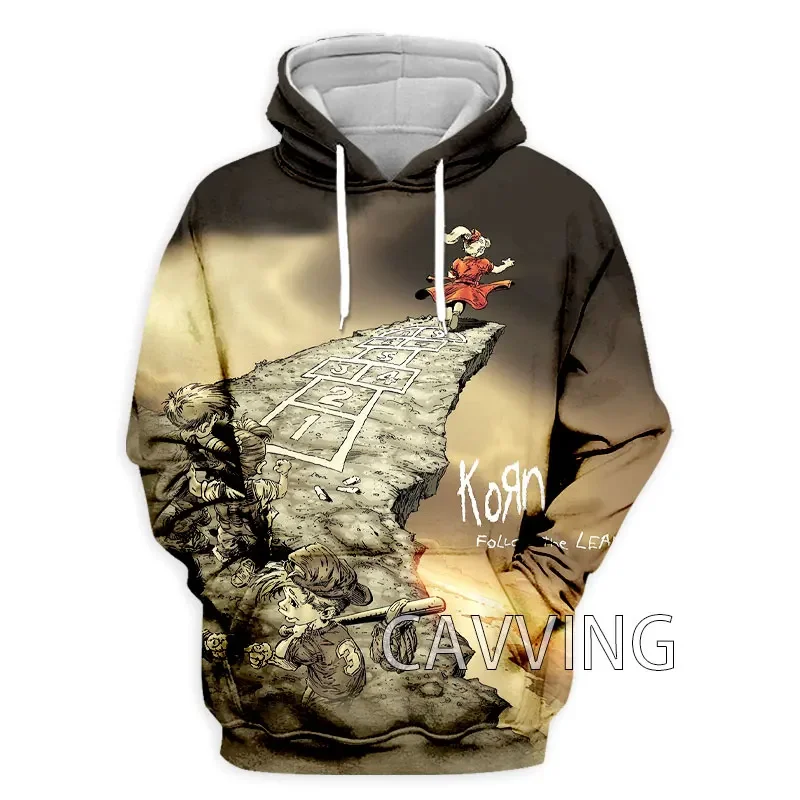 2024 New Fashion Women/Men\'s  3D Print  Korn Band  Hoodies Hooded Sweatshirts Harajuku Hoodie Sweatshirts Tops Clothing Coolboy