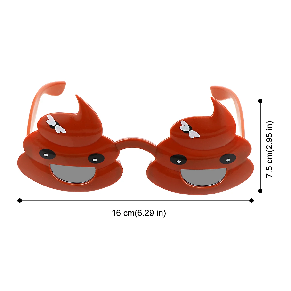 2 Pcs 똥 안경 파티 트릭 재미 있은 소품 용품 안경 재미 있은 성인 안경 장식