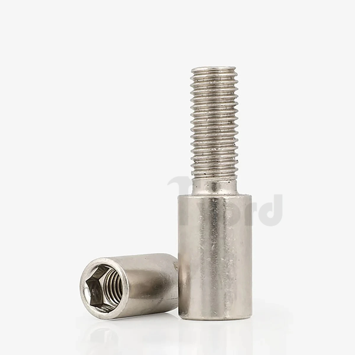 Long Tail Cylinder Pull Rod Nut / Nickel Plated Hexagon Socket Long Nut / Fastening Long Thread Nut