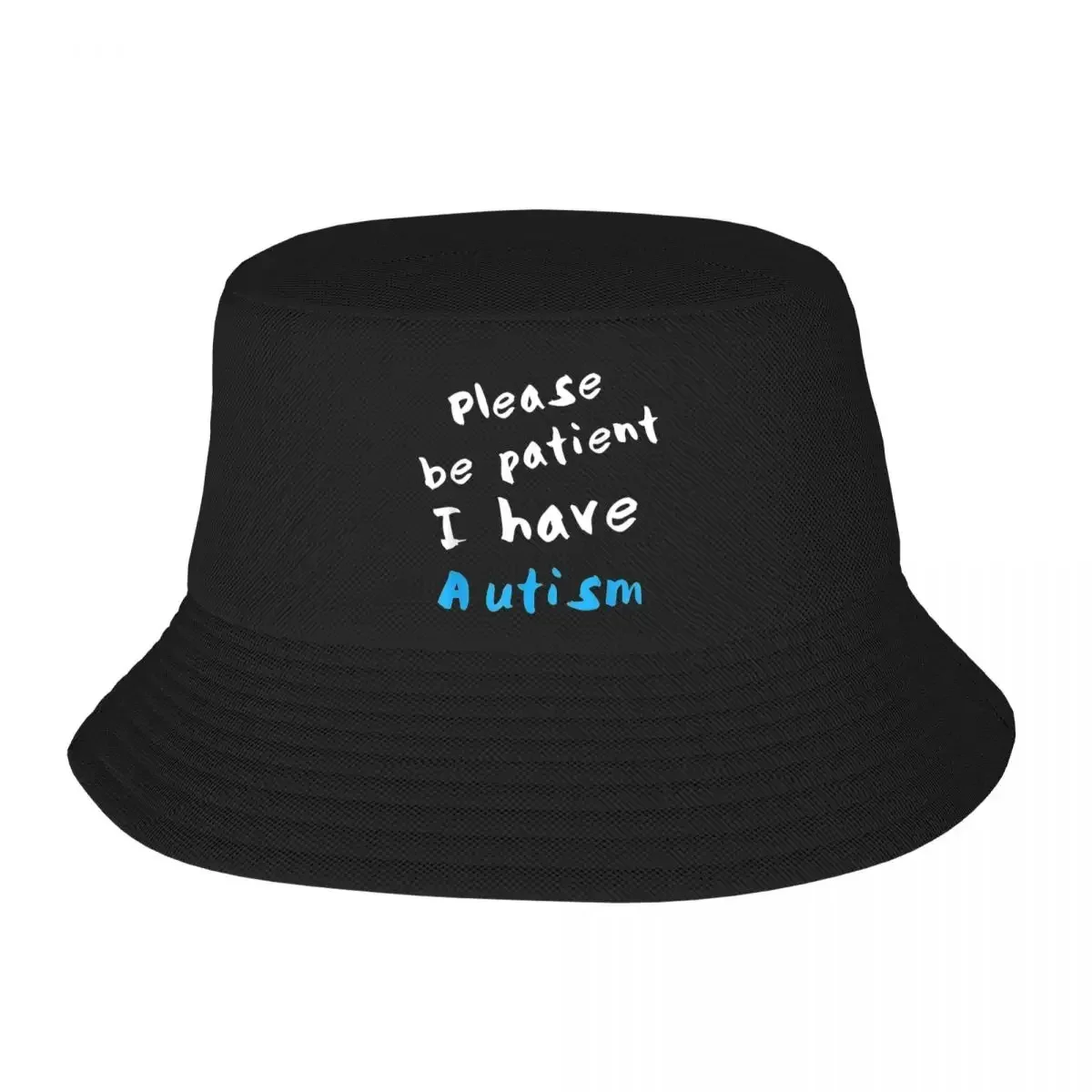 

Beach Hatwear Please Be Patient I Have Autism Accessories Bucket Hat Trendy Unisex Hot Sun Hats Bob Hat Fisherman Hat Outdoor
