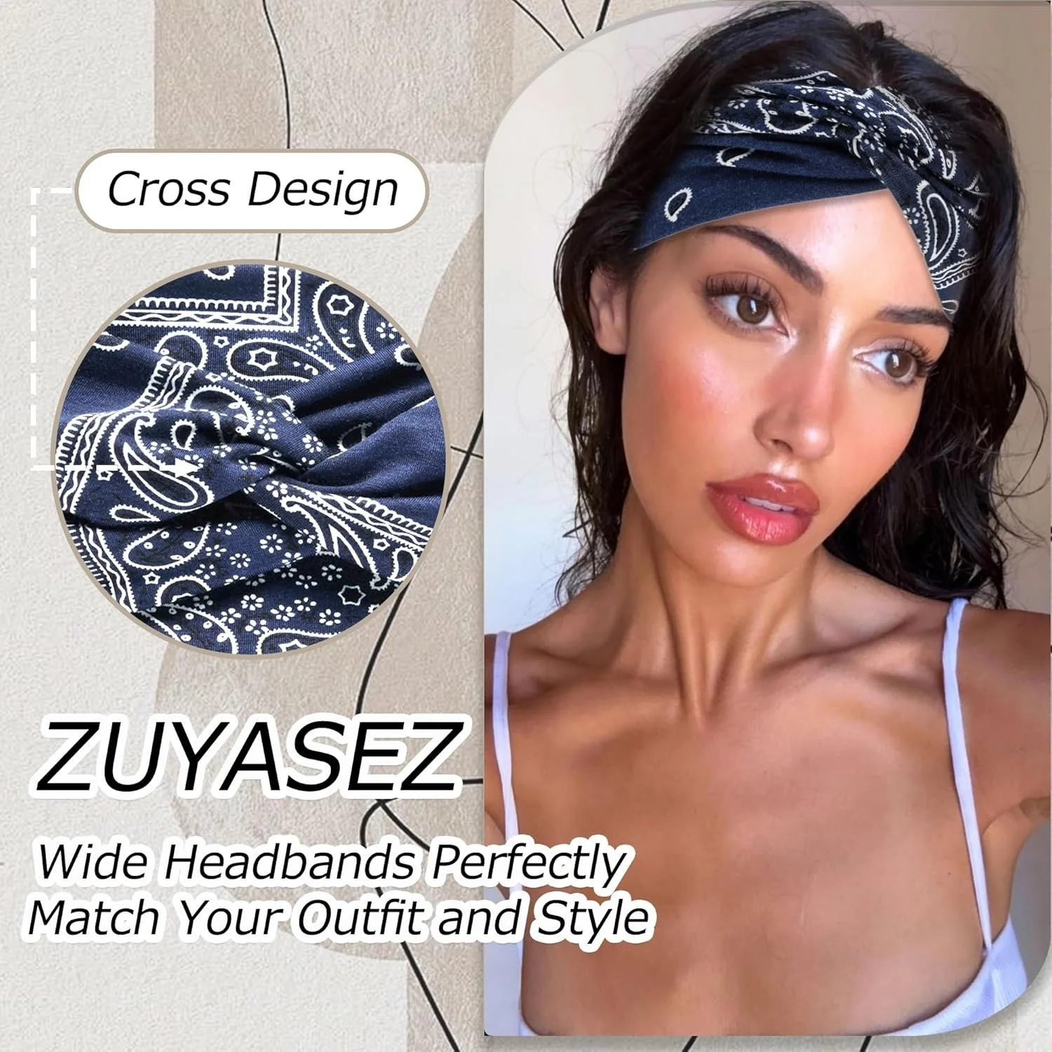3 Pack Wide Headbands for Wome - огляд і ціна Women'S Exercise Accessories