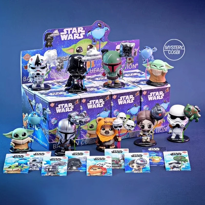 

New 2025 Star Wars Balloon Cosbi Bobble-Head Collection Series Blind Box Mini Figure Collectible Toy Blind Box Gift