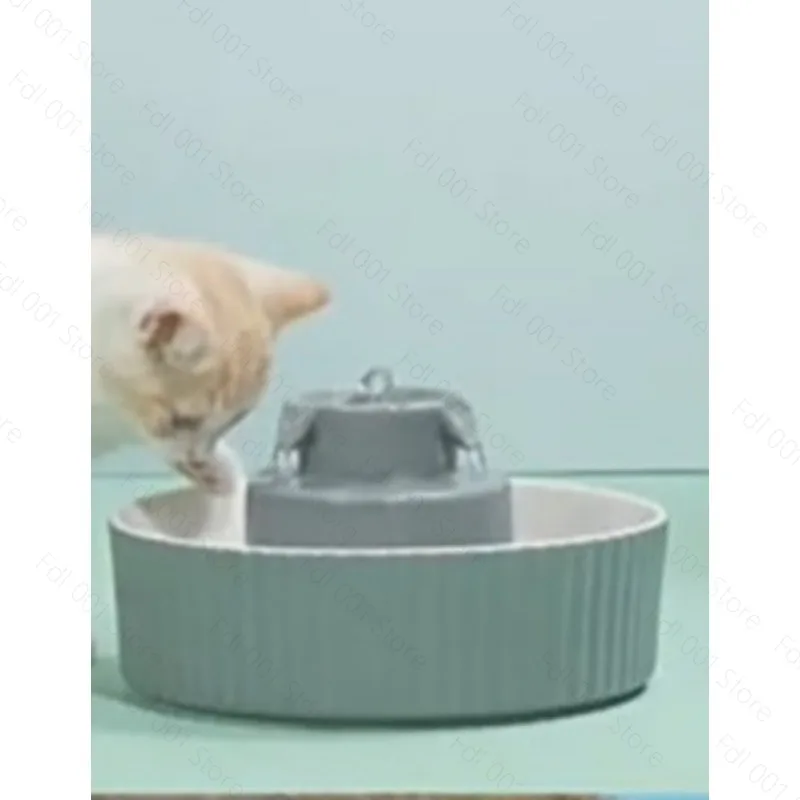 

Cat Water Dispenser Ceramic Dog Automatic Flow Circulation Filter Running Water Pet Water Feeder