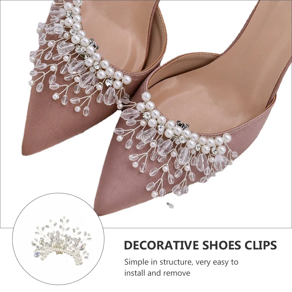 

Rhinestone Decor Shoe Clip Accessories Decorate Bridal Shoes Clips Wedding Decoration