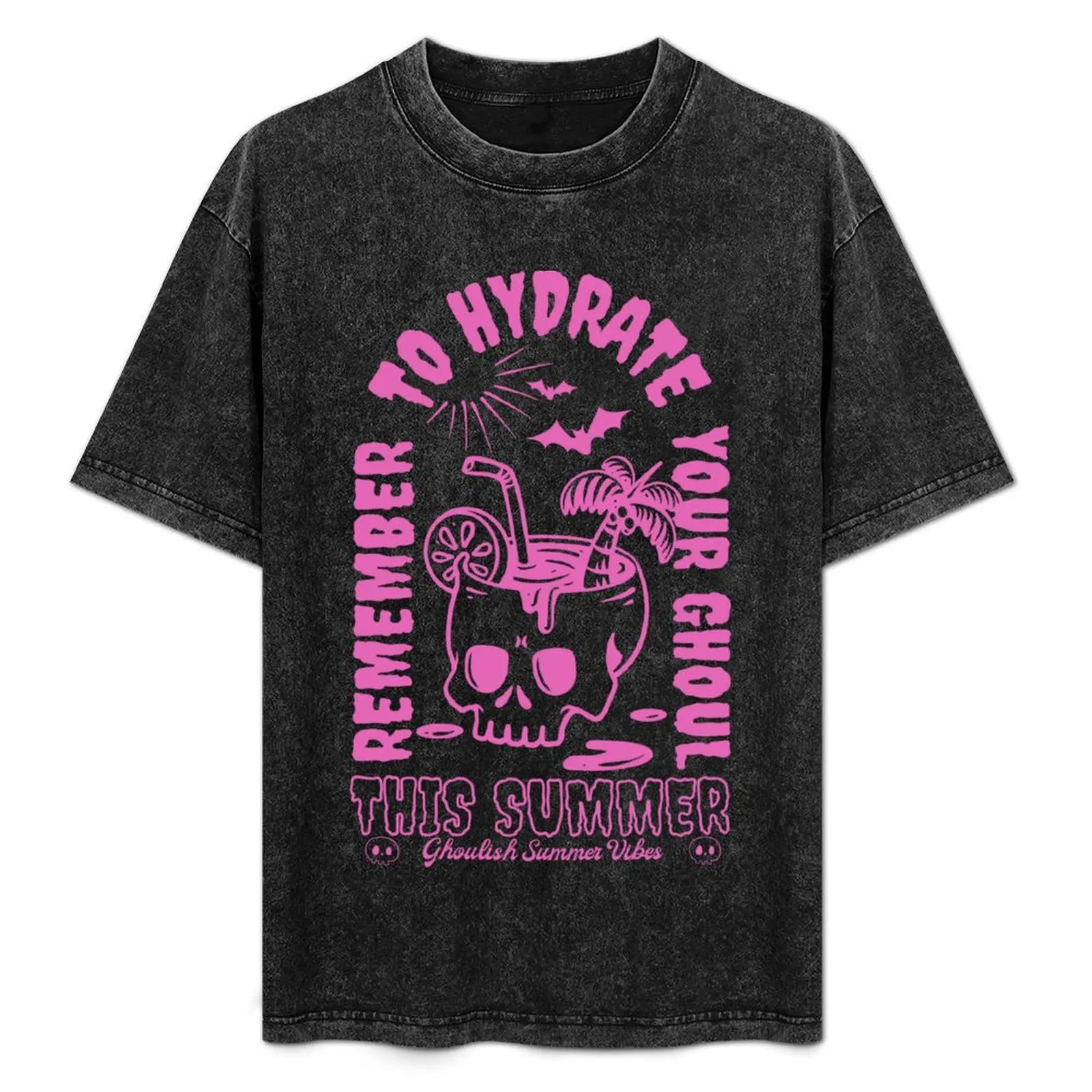 Summerween, Summer Shirt, Summer Aesthetic, Summertime, Beach vibes, Remember to Hydrate your Ghoul, Hot Goth Summer, Go T-Shirt