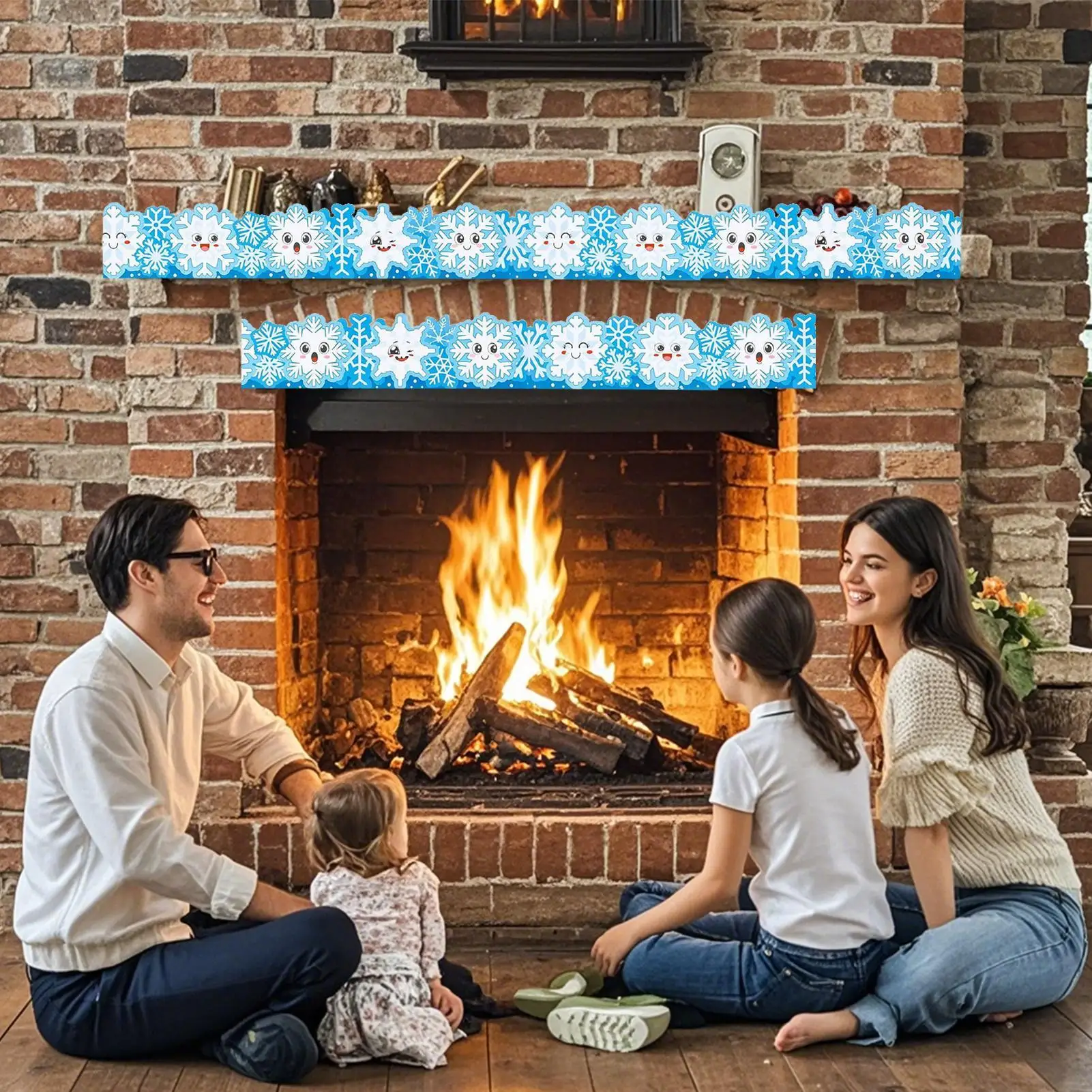 لوحة الإعلانات 33ft عيد الميلاد ديكور لطيف ملون الشتاء تحت عنوان الفصول الدراسية ملصق الحدود لغرفة نوم المدرسة الفصول الدراسية #2