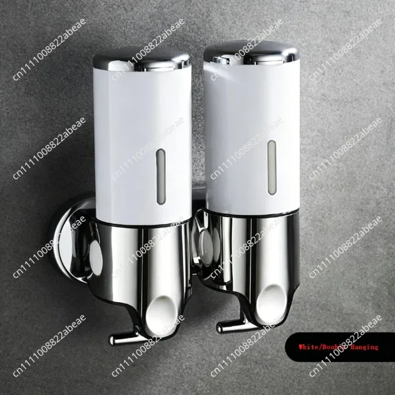 Wall Mounted Shower Dispenser Set -Stainless Steel Hand Soap Dispenser Shampoo Dispenser for Shower Wall 450mlX2