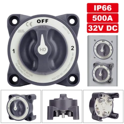 350A 2 3 4 Position Power Switch  Marine Battery Mass Switch Disconnect Isolator Switch With Luminous AFD For RV Camper Truck