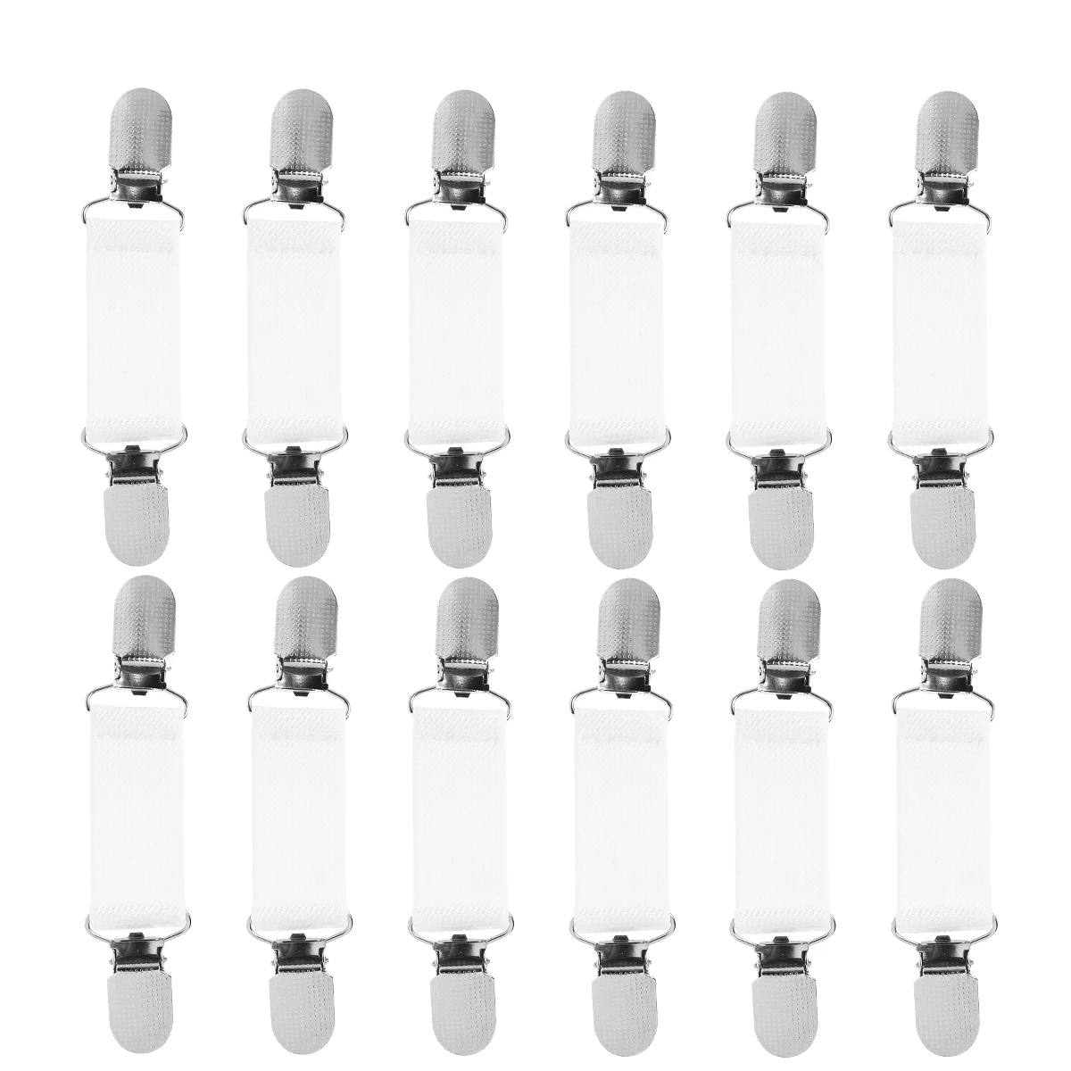 

6Pairs Fixed Buckles Solid Alloy Non-Slip Fasteners Bed Sheet Clips Cushion Grippers Prevent Slipping Keep Covers Tight