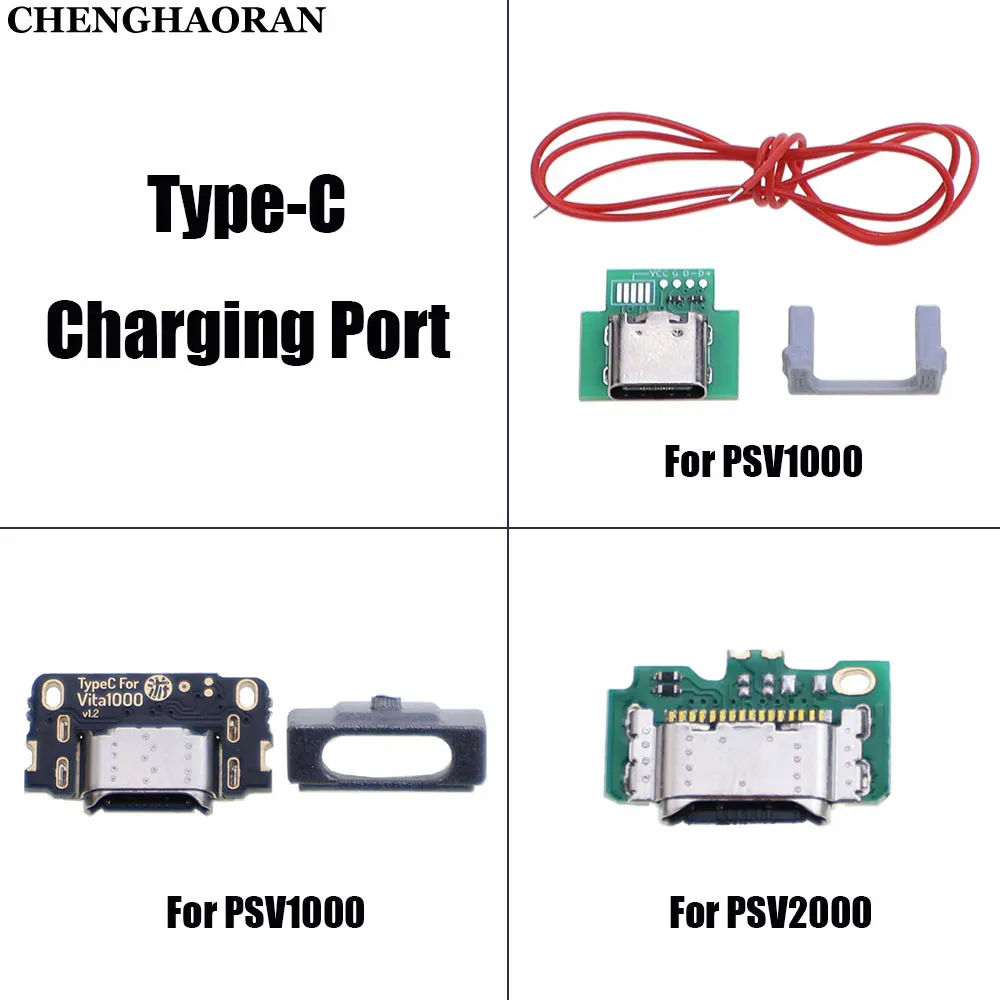 

For PS Vita PSV 1000 2000 PSV1000 PSV2000 Console DIY USB C Charger Socket Type-C Charging Port Interface Connector Replacement