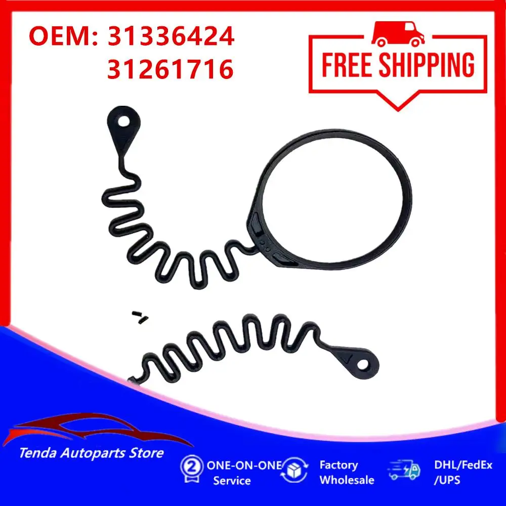 31336424 Diesel Petrol Fuel Tank Gas Cap Filler Rope Cable  Fuel Cap Retaining Straps for Volvo 850 S40 S60 S70 S80 V40 V70 C70