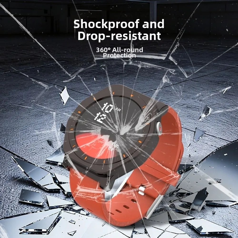 حافظة ساعة معدنية بديلة مضادة للخدش ومضادة للصدمات وغطاء حماية للشاشة لساعة CMF Pro 2