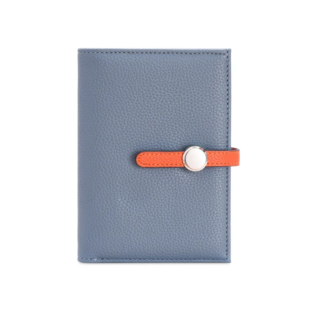 

Portable Card Holder PU Passport Bag Ticket Holder Passport Cover Fold Purse Airplane Check-in Card Case Travel Wallet Men