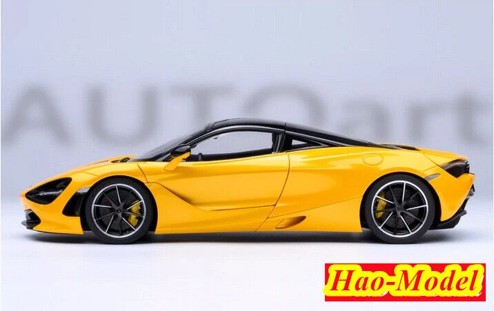 AUTOart 1:18 For McLAREN 720S Alloy Diecast Model Car Ornaments Toys Boys Birthday Gifts Hobby Display Yellow/White/Red