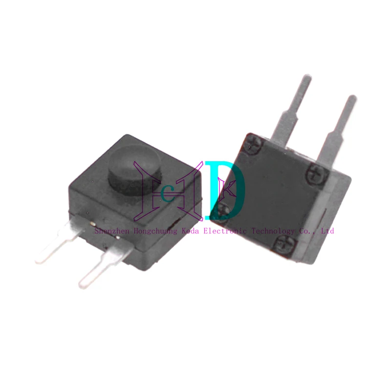 10pcs Button switch 8.3 * 8.3MM flashlight micro button switch 8008-112WD self-locking one on one off