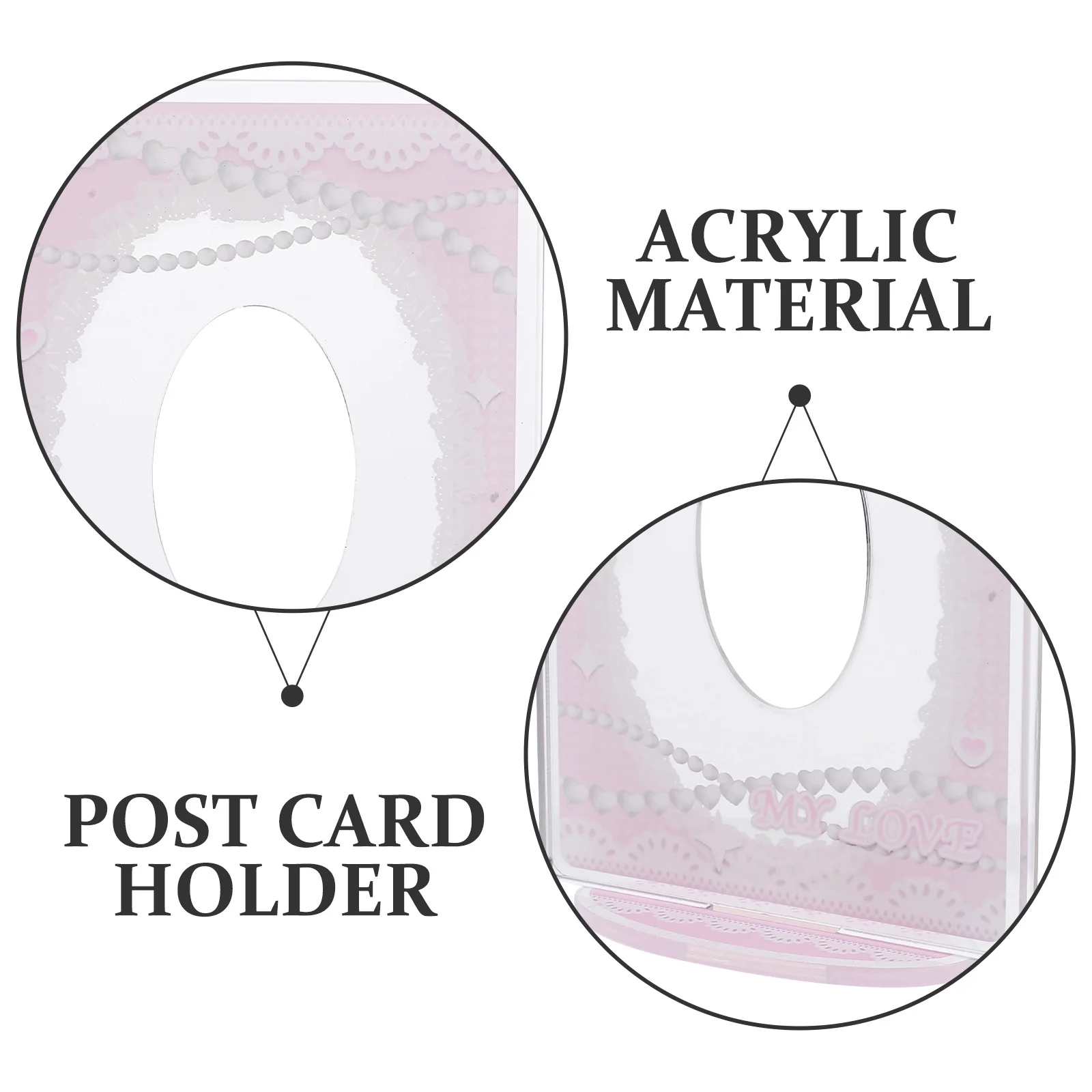 

Acrylic Photo Card Holder Mini Picture Frame For Desk Decor Photocard Display Stand Postcard Holder For Girls Idol Cards