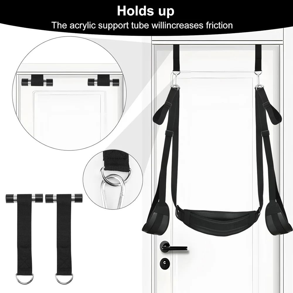 BDSM Door Swing Sex Toys Bondage Slave Sex Slings Hanging Door Handcuffs Leg Restraints Spreader Adult Toy for Women Couple Game