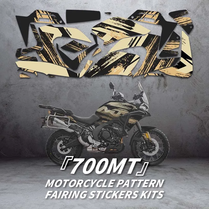 

Pattern Printing Stickers Kits for Motorcycle Protection and Decoration, Used for CFMOTO 700MT 2025, Various Styles