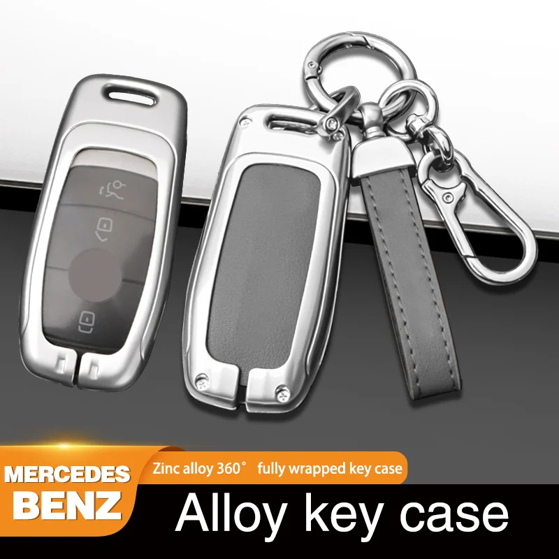 The car keycase is suitable for Mercedes Benz's 2020 21 22 23 CLA level accessory keychain, high-quality keychain, new metal