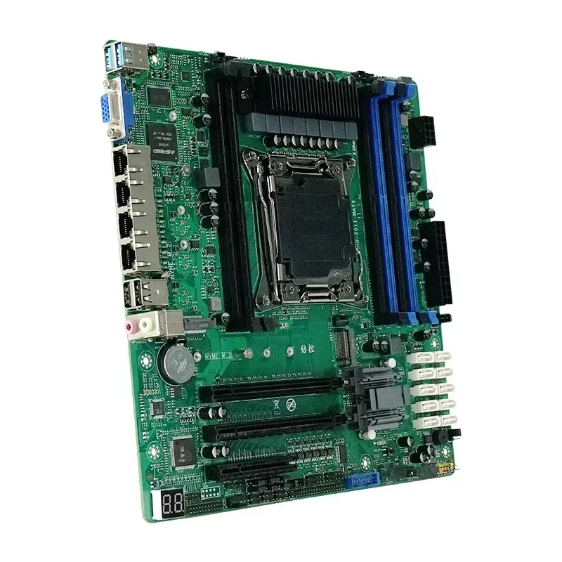 VivaCTLga2011-3 C612 Nas Motherboard 6*ddr4 2*m.2 Nvme 10xsata3.0 4*2.5g Lan Suitable For Servers Firewalls Virtual Machines Rou
