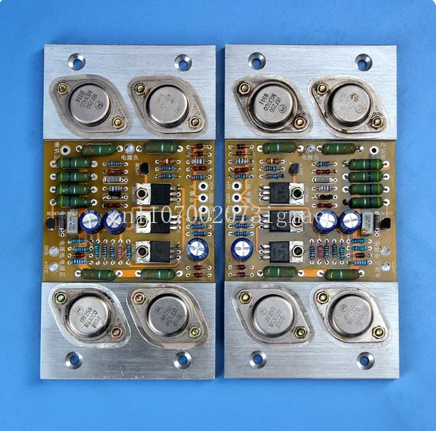 One pair of two A3 Class A power amplifier board PASS power amplifier board, gold sealed tube pure Class A power amplifier 30W