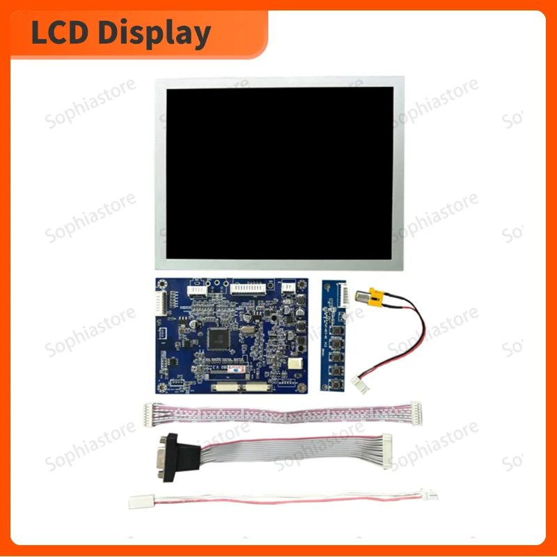 100% Original VGA+AV LCD Controller Driver Board Work + 8inch 800x600 AT080TN42 LCD Screen