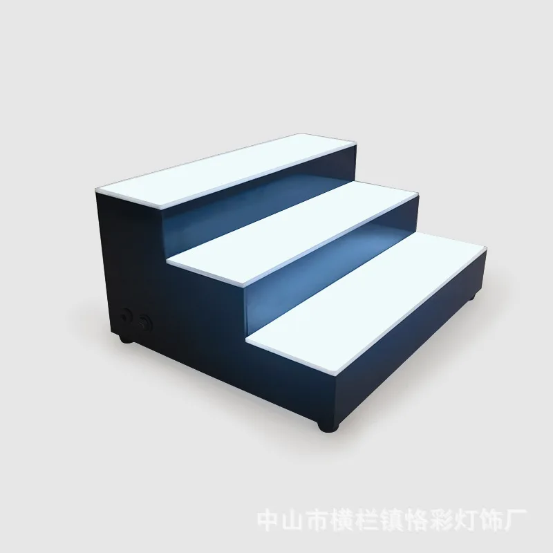 

Bar luminous wine holder Baijiu foreign stainless steel luminous rack, Guojiao 1573LED display stand holder base