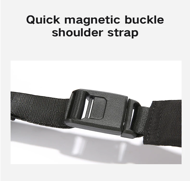 TANGCOOL Herren wasserdichte Sling-Brusttasche mit mehreren Taschen, Umhängetasche mit magnetischer Schnalle für den täglichen Gebrauch im Freien auf Reisen – Detail 13