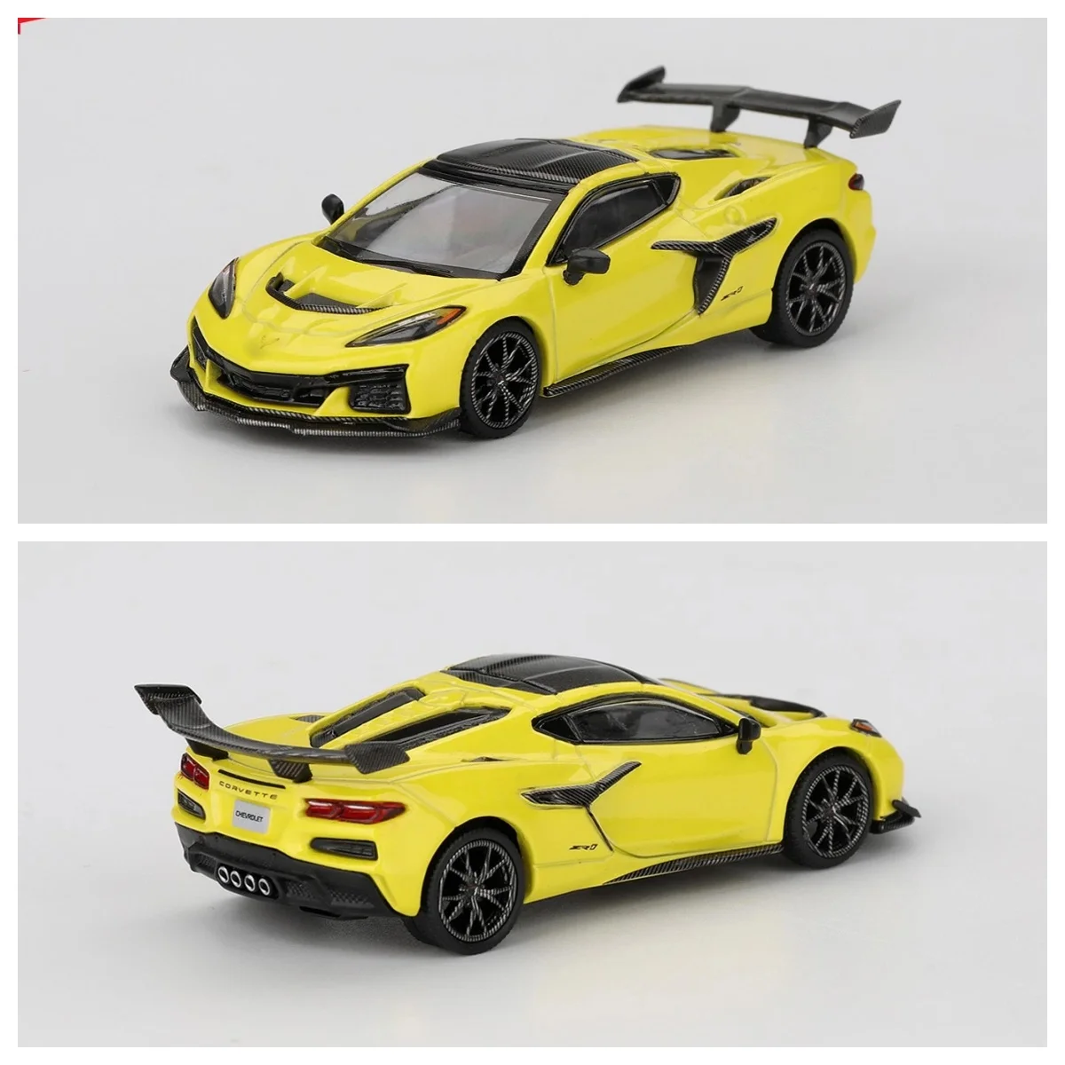 MINI GT 1/64 #1158  ZR1 Accelerate Yellow Model Diecast Model Car Collection Limited Edition Alloy