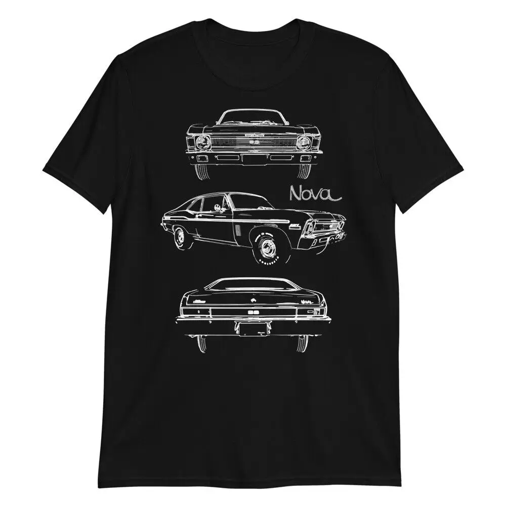 1972 Nova SS 427 Collector Vintage Car T-Shirt New 100% Cotton Short Sleeve O-Neck Casual Mens T-shirt Streetwear