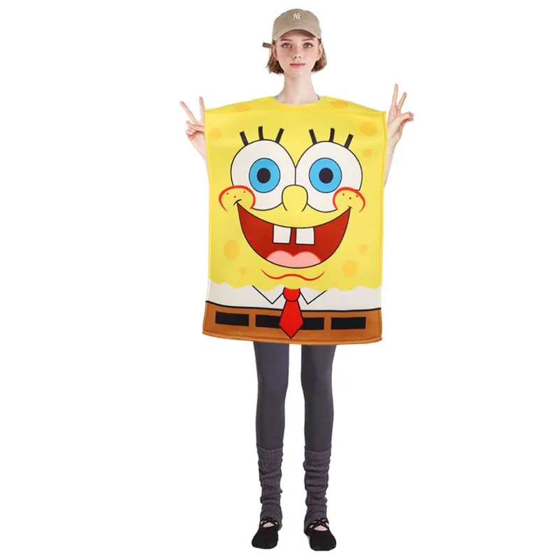 أنيمي نجم البحر البحر الإسفنج الصبي أزياء مسرحية تأثيري بوب L'éponge بنطلونات Carrés باتريك ازياء كرنفال حفلة