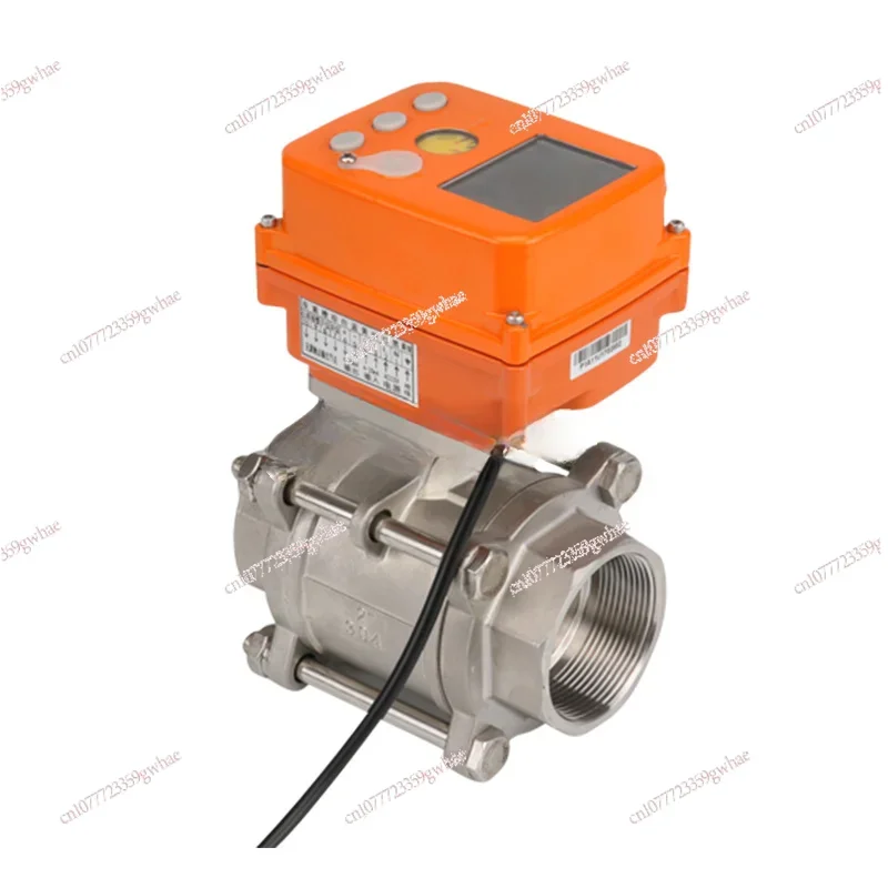 Miniature stainless steel RS485 electric ball valve