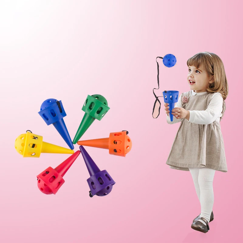 เซ็นเซอร์รับลูกเทรนเนอร์โยนจับชุดเกมอนุบาลของเล่นกลางแจ้งเด็กมือฝึกการประสานมือตาของเล่นสนุก