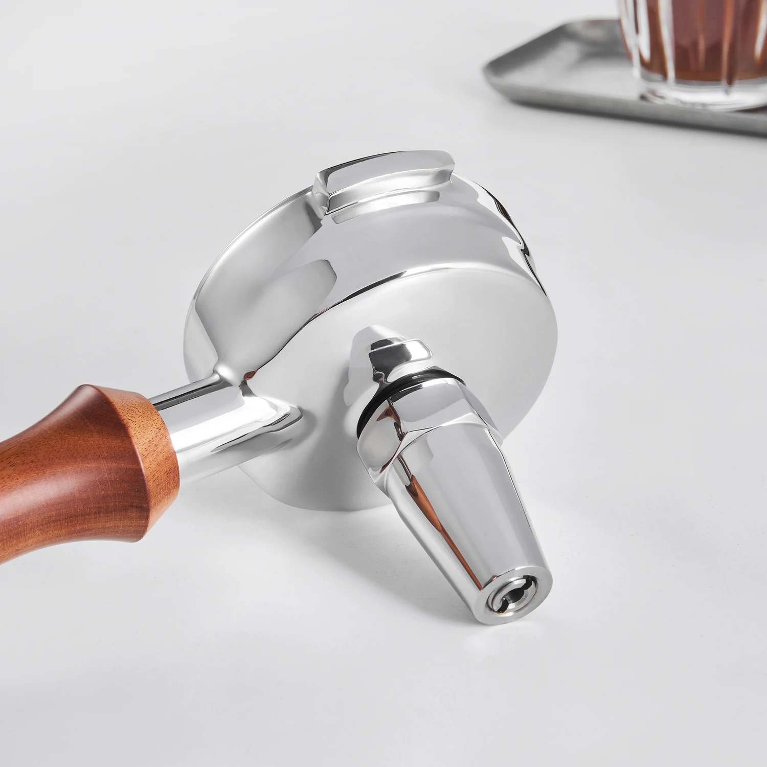 Tea Portafilter with Wooden Handle and Suit 58mm Coffee Machine/Teapresso Portafilter/Design for Tea Bag & Broken Tea