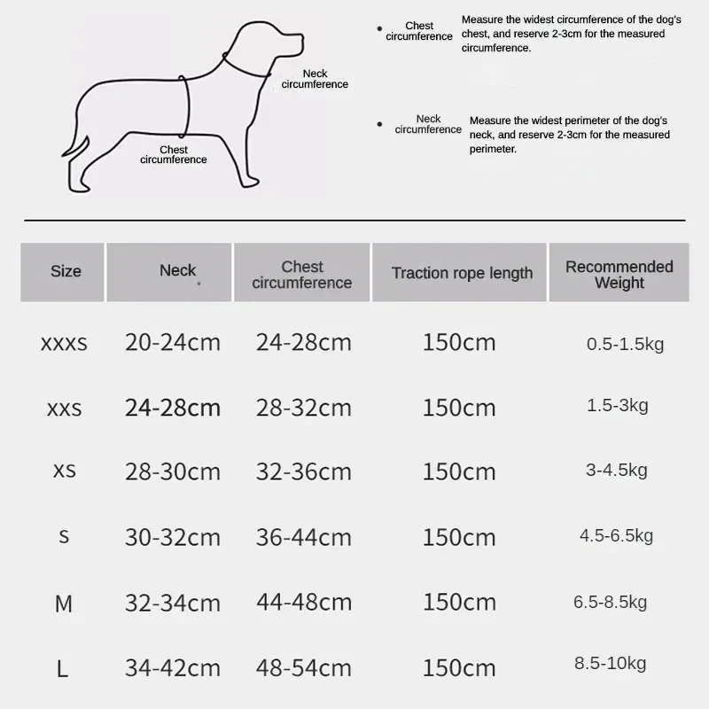 Pettorina riflettente traspirante per cani, corda toracica, pettorina regolabile per animali domestici, cani di piccola taglia per gatti,