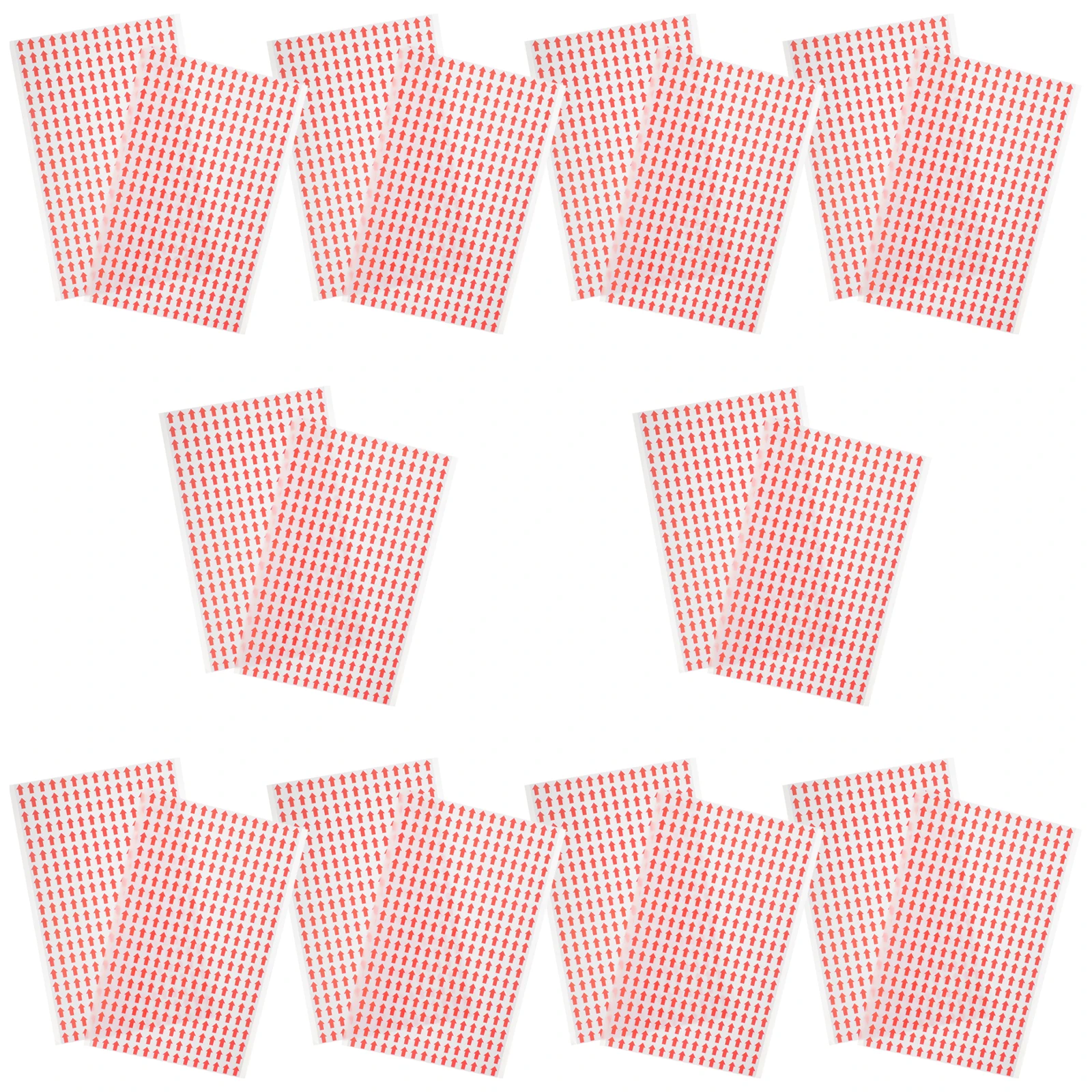 Arrow Stickers Red Adhesive Direction Indication Labels Warning Sign Decals for Office School Factory