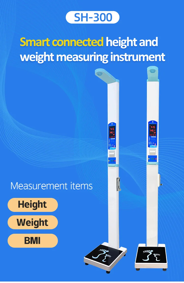 Coin Operated Automatic Body Height and Weight Scale Machine Digital for Hospitals Weighing Scales