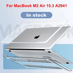 In stock Laptop Case for Macbook Air 15 Case 2023 M2 A2941 PC Cover for Mac book Air 15.3 inch Case A3114 2024 capa