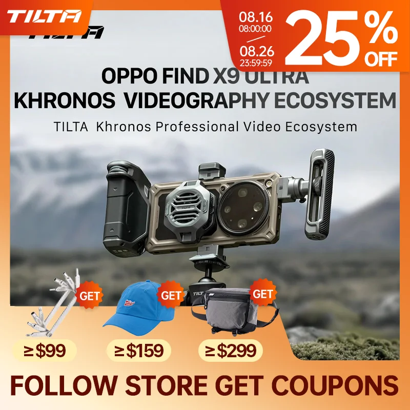 TILTA Khronos para OPPO Find X9 Ultra Creator Kit com Adaptador de Filtro de 67mm, Punho Focous PD e Tripé de Liberação Rápida