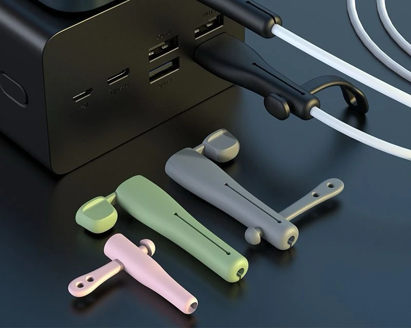 3PCS For Apple data cable protection case, simple luxurious, anti folding headphone cable protector, silicone cable