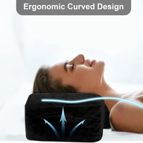 Imagen 2 del producto Almohada de pestañas de belleza para extensión de pestañas, almohada de espuma viscoelástica para pestañas, soporte para proteger el cuello, accesorios de salón de pestañas