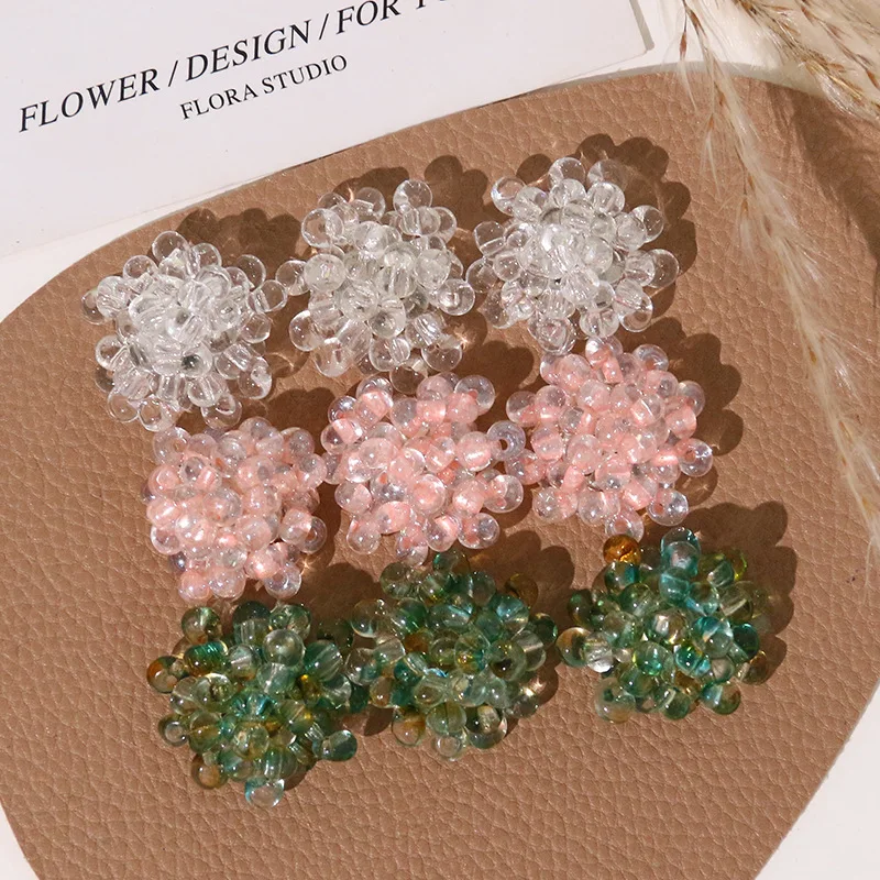Shoe Charms 1 Piece Clear Resin Hydrangea Flower Bud Cluster Versatile Spring Summer Decor for Clog Sandals Korean