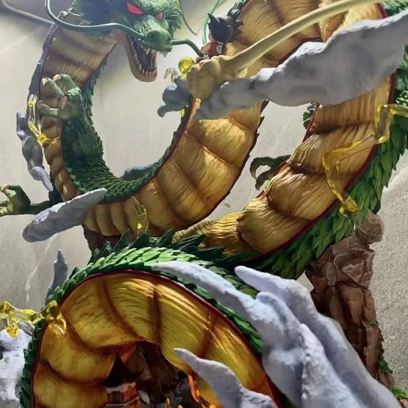 Figura de Dragon Ball de 53cm, figuras de Shenron, figura de Goku y Shenron, estatua de Pvc, modelo de colección de muñecos, adorno, juguetes para niños, regalos