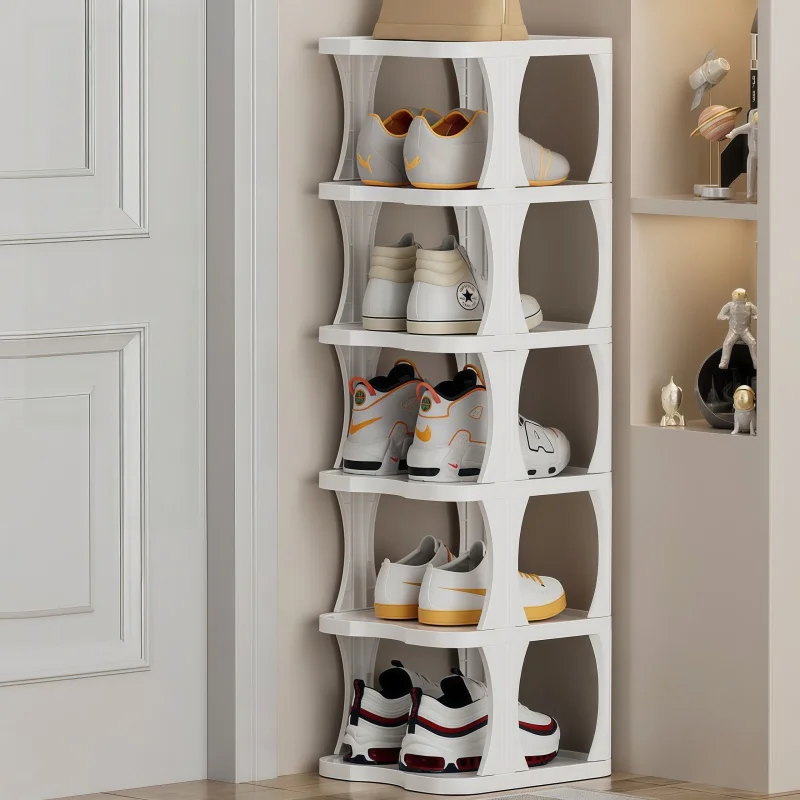 Space Saving Multi Layer Shoe Rack Organizer Eco Friendly PP Plastic Modular Storage for Entryway Easy Assembly