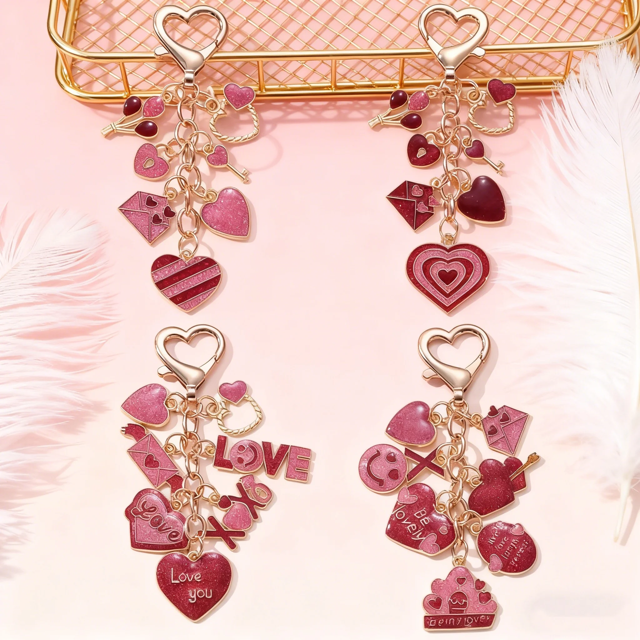 Rotes Herz, Lächeln-Gesicht, Emaille-Schlüsselanhänger, Liebesbrief-Design, Accessoire für Damen und Herren, handgefertigter Schmuck, Geschenk zum Valentinstag